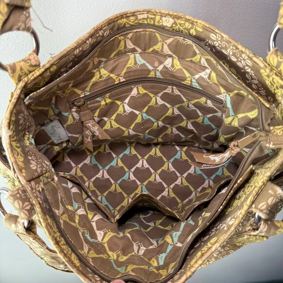 Vera Bradley Sittin In A Tree Quilted Shoulder Bag Purse - Picture 7 of 10